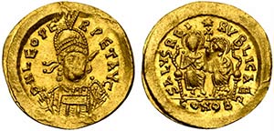 Leo II with Zeno (AD 474). AV Solidus ... 