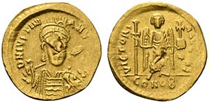 Justinian I (527-565). AV Solidus (20mm, ... 