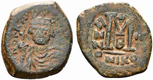 Heraclius (610-641). Æ 40 Nummi (26mm, ... 