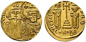 Constans II and Constantine IV (641-668). AV ... 