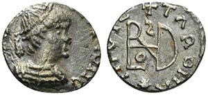 Ostrogoths, Theoderic (493-526). AR Quarter ... 