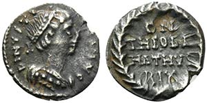 Ostrogoths, Theodahad (534-536). AR Quarter ... 