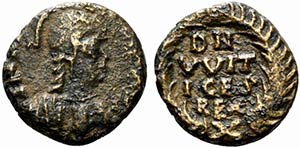 Ostrogoths, Witigis (536-540). Æ 10 Nummi ... 