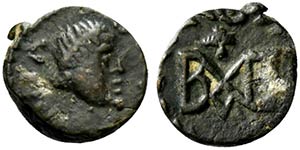 Ostrogoths, Baduila (541-552). Æ (8.5mm, ... 