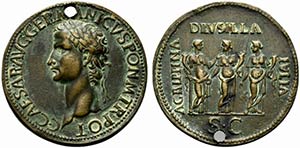 Paduan Medals. Gaius (Caligula, 37-41). Cast ... 