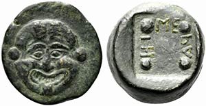 Sicily, Himera, c. 430-420 BC. Replica of Æ ... 