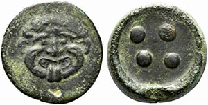 Sicily, Himera, c. 430-420 BC. Replica of Æ ... 