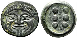 Sicily, Himera, c. 425-409 BC. Replica of Æ ... 