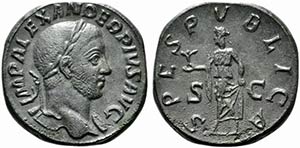Severus Alexander (222-235). Replica of Æ ... 