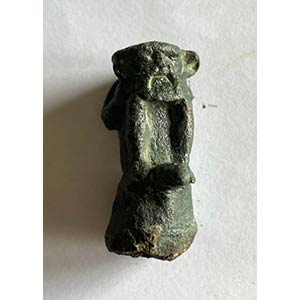 Roman bronze crouching ithyphallic pygmy ... 