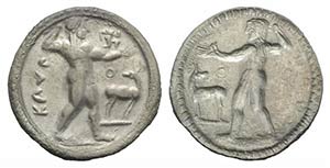 Bruttium, Kaulonia, c. 525-500 BC. AR Stater ... 