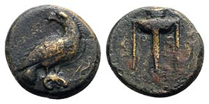 Bruttium, Kroton, c. 375-325 BC. Æ (19mm, ... 