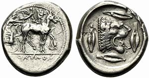 Sicily, Leontinoi, c. 476-466 BC. AR ... 