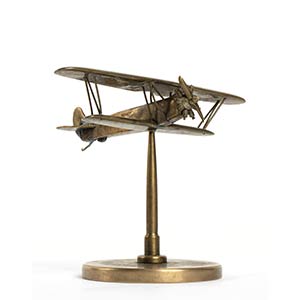 Model of biplane aircraft
in cast ... 
