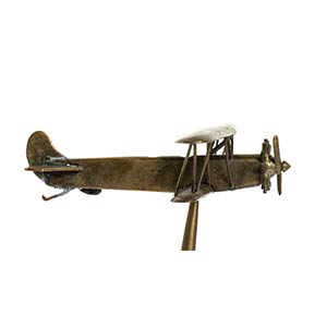 Model of biplane aircraft
in cast ... 