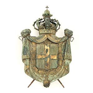 large bronze Savoy coat of armsItaly, late ... 