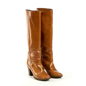 GUCCILEATHER BOOTS80sLight brown ... 
