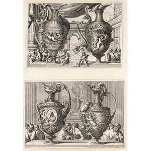Jean Le Pautre (1618- 1682)Vases ou burettes ... 