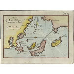 Carte des Isles S.te Maure Cephalonie et ... 