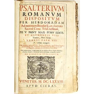 Psalterium Romanum Dispositum per ... 