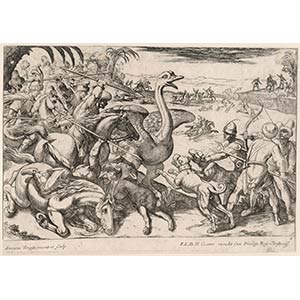 Antonio Tempesta (1555-1630) Ostrich ... 