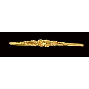 A greek hellenistic gold ring. Knot of ... 