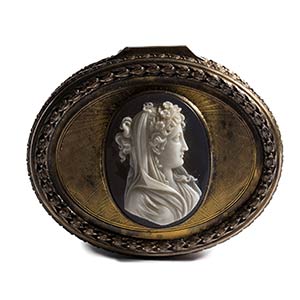 A large two-layered agate cameo ... 
