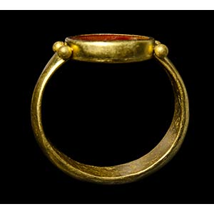A north-european roman gold ring ... 