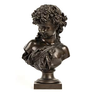 MATHURIN MOREAU (Dijon, 1822 - 1912)Bust of ... 