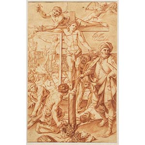 FLEMISH ARTIST, 17th CENTURYCrucifixionRed ... 