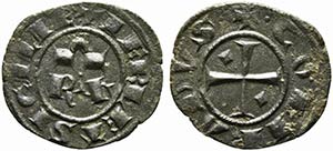 MESSINA. Corrado I (1250-1254). 1/2 denaro ... 