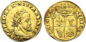 MILANO. Filippo II (1556-1598). Doppia 1578 ... 