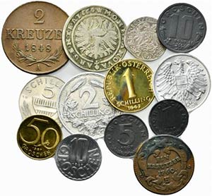 AUSTRIA. Lotto di 12 monete + SLESIA 15 ... 