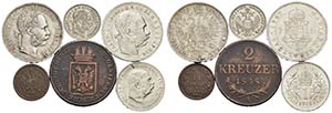 AUSTRIA - Lotto di 6 monete di cui 4 in Ag - ... 
