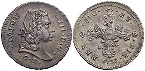 PALERMO. Carlo III dAsburgo (1720-1734) . 6 ... 