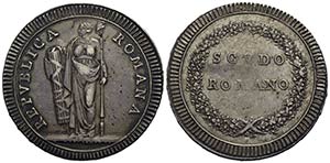 ROMA . Repubblica Romana (1798-1799) . Scudo ... 