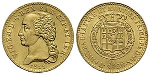 Vittorio Emanuele I (1802-1821) . 20 Lire. ... 
