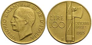 Vittorio Emanuele III (1900-1943). 100 Lire. ... 