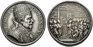 ROMA. Clemente X (1670-1676). Medaglia anno ... 
