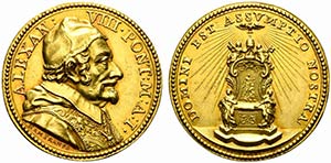ROMA. Alessandro VIII (1689-1691). Medaglia ... 