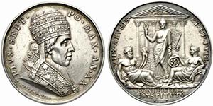 ROMA. Pio VII (1800-1823). Medaglia anno XX ... 