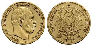 GERMANIA - PRUSSIA . Guglielmo I (1861-1888) ... 