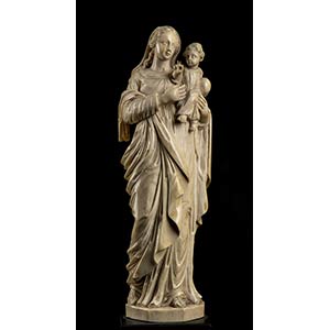 Carved ivory carving depicting ... 