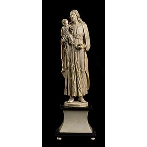 Carved ivory carving depicting St. Joseph ... 