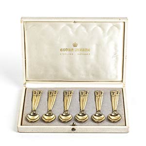 Set of twelve Danish sterling silver spoons ... 