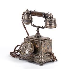 Italian silver telephone - ... 
