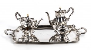 Italian silver four pieces tea and coffee ... 