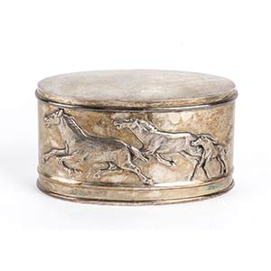 Italian silver box - Milan, mark of MARIO ... 