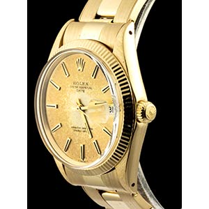 ROLEX DATE gold wristwatch, ... 