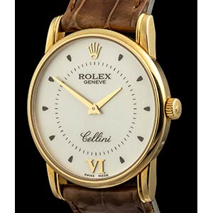 ROLEX CELLINI gold wristwatch, ... 
